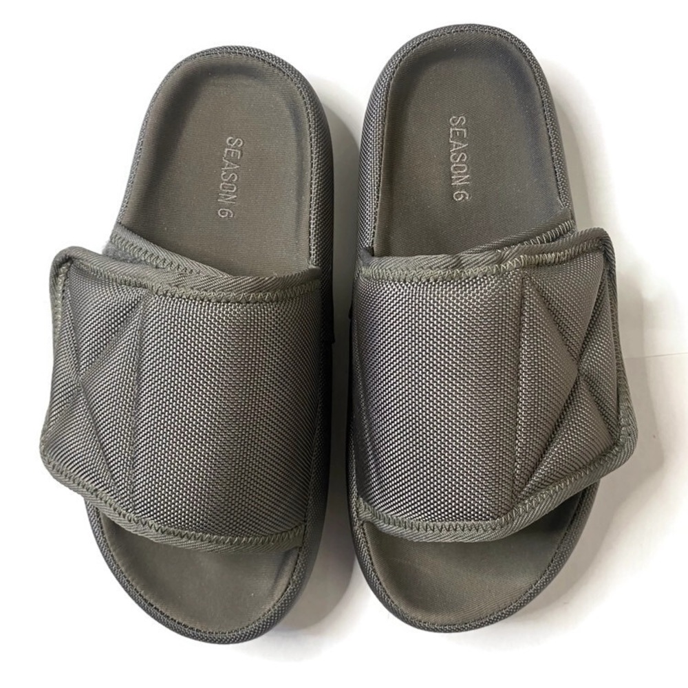 Season 6 Yeezy Gray Slide Sandals Sz 38 Woman’s